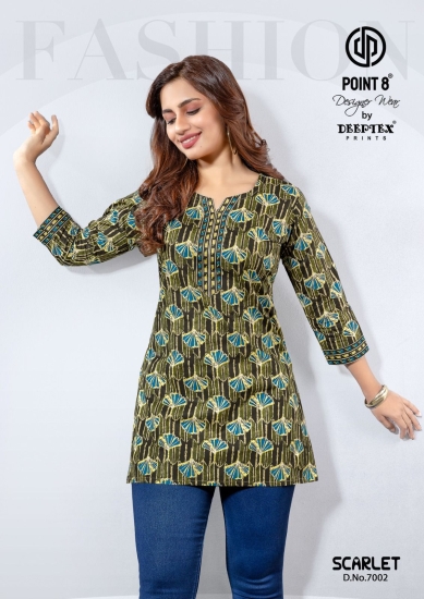 ELEGANT OLIVE BLOOM – DESIGNER PRINTED WOMEN KURTI